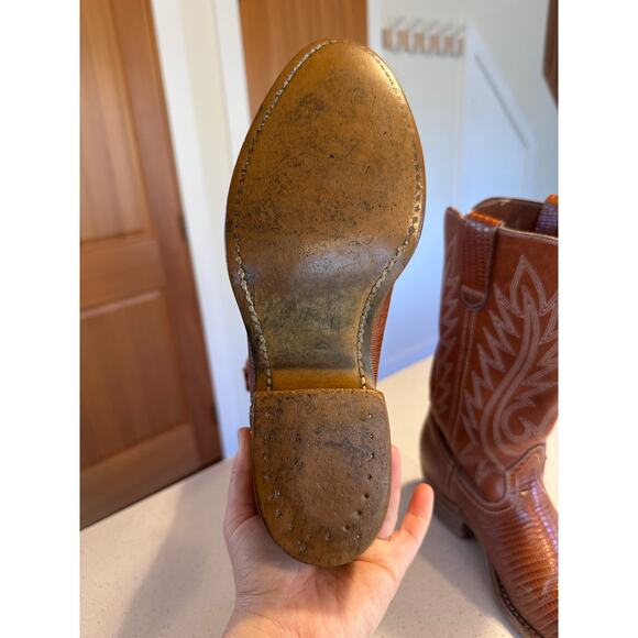 1970’s Levi’s Orange Tab Women's Size 10 Vintage Leather Cowboy Western Boots - Picture 7 of 9